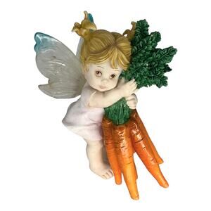 My Little Kitchen Fairies Carrot Thanks A Bunch Fairie Garden Fairy Figure Wings